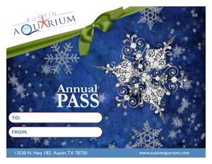 Austin Aquarium christmas gift card