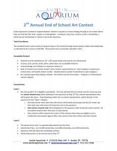 Austin Aquarium School Scholarship Artwork Contest-AA-2016